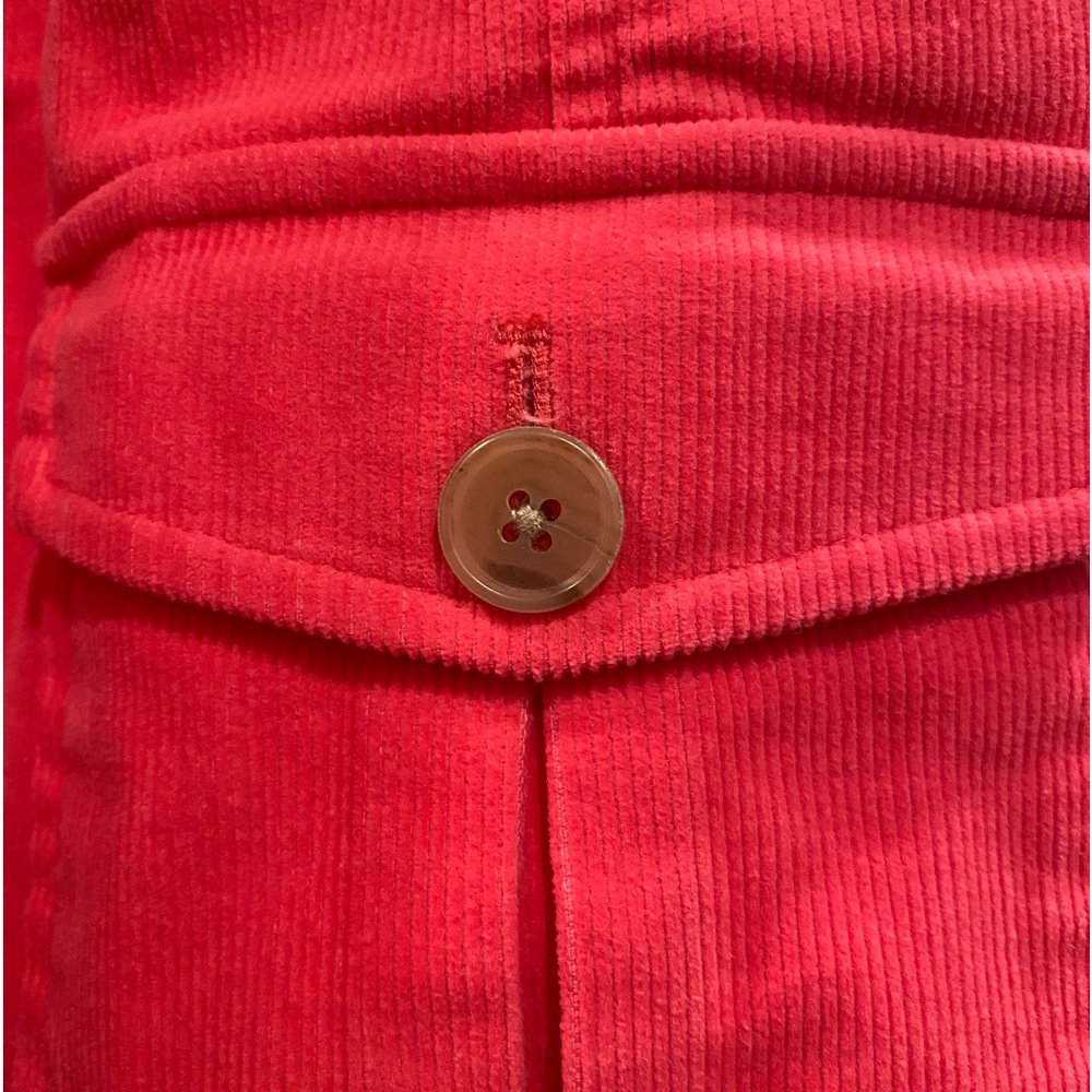 Lands End Coral Pink Corduroy Jacket Blazer Size 10P - Picture 2 of 11